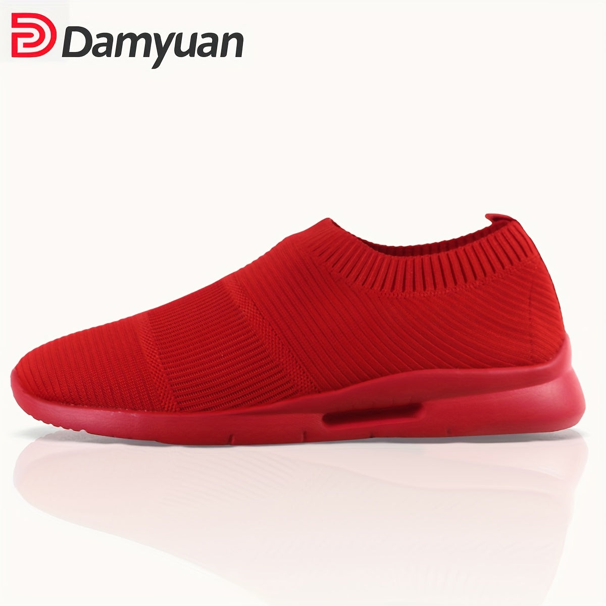 Unisex Flying Woven Running Shoes Slip On Mesh Sneakers