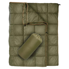 Warm Wearable Down Blanket for Outdoor Travel