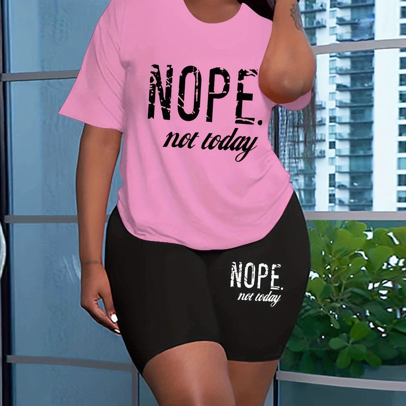  T-shirt & Shorts Two Piece Set
