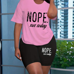  T-shirt & Shorts Two Piece Set