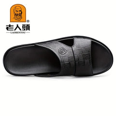 Men's Casual Slip On Slide Sandals Outdoor Walking Shoes