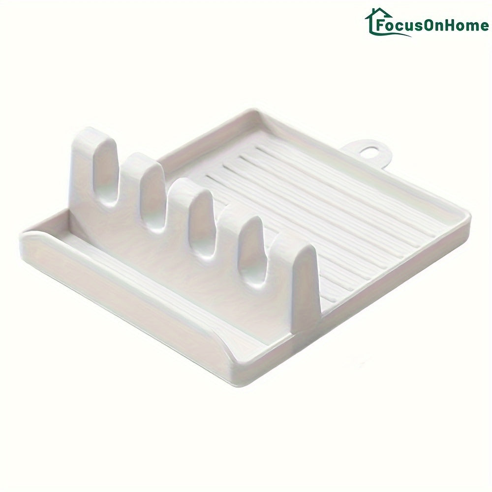 Plastic Kitchenware Holder 4 Card Cooking Utensil Rest