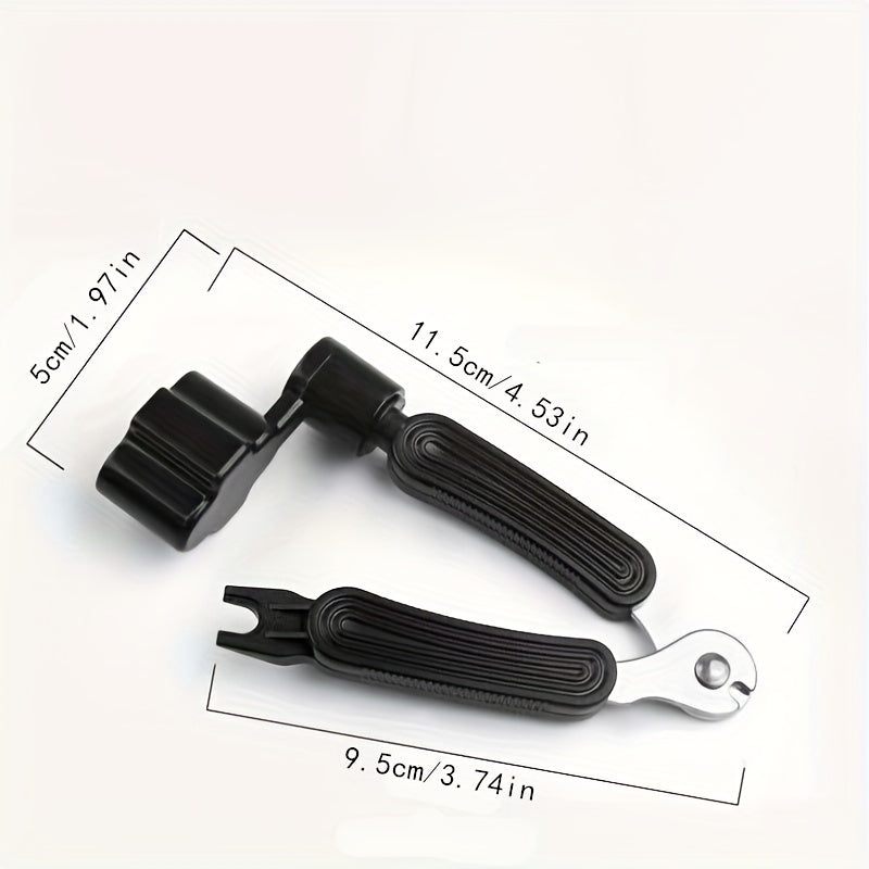 3 in 1 String Clipper Kit Guitar String Changing Clipping Crimping Nail Pulling