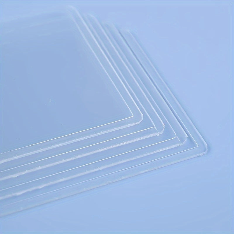 10pcs Clear Postcard Holders Transparent Id Card Cases Pockets