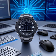 Boys' Timer Alarm Sports Watch Camouflage Design
