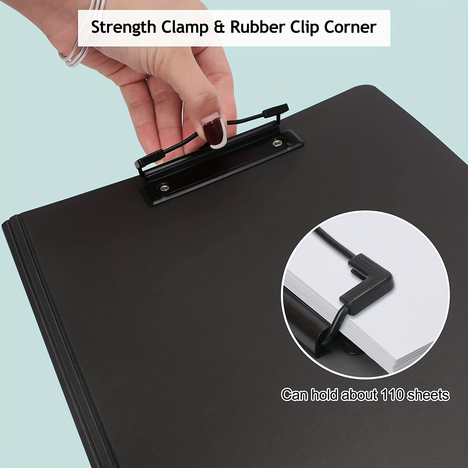 A4 Clipboard Folder Foldover Clipboards - Hard Shell File Flip Writing Pad