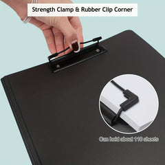 A4 Clipboard Folder Foldover Clipboards - Hard Shell File Flip Writing Pad