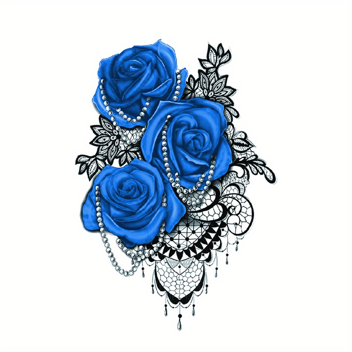 Enchantress Rose Tattoo Sticker Waterproof Body Art
