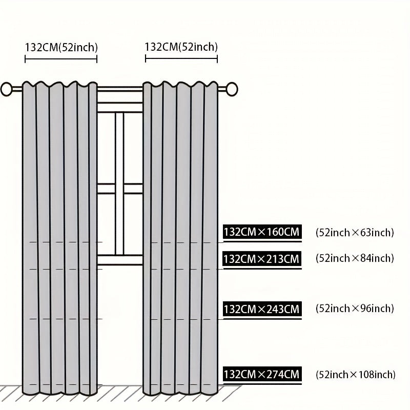 Solid Colour Velvet Curtain Blackout Grommet Top Curtains