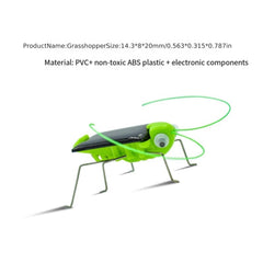 Funny Solar Powered Grasshopper Toy Puzzle for Kids