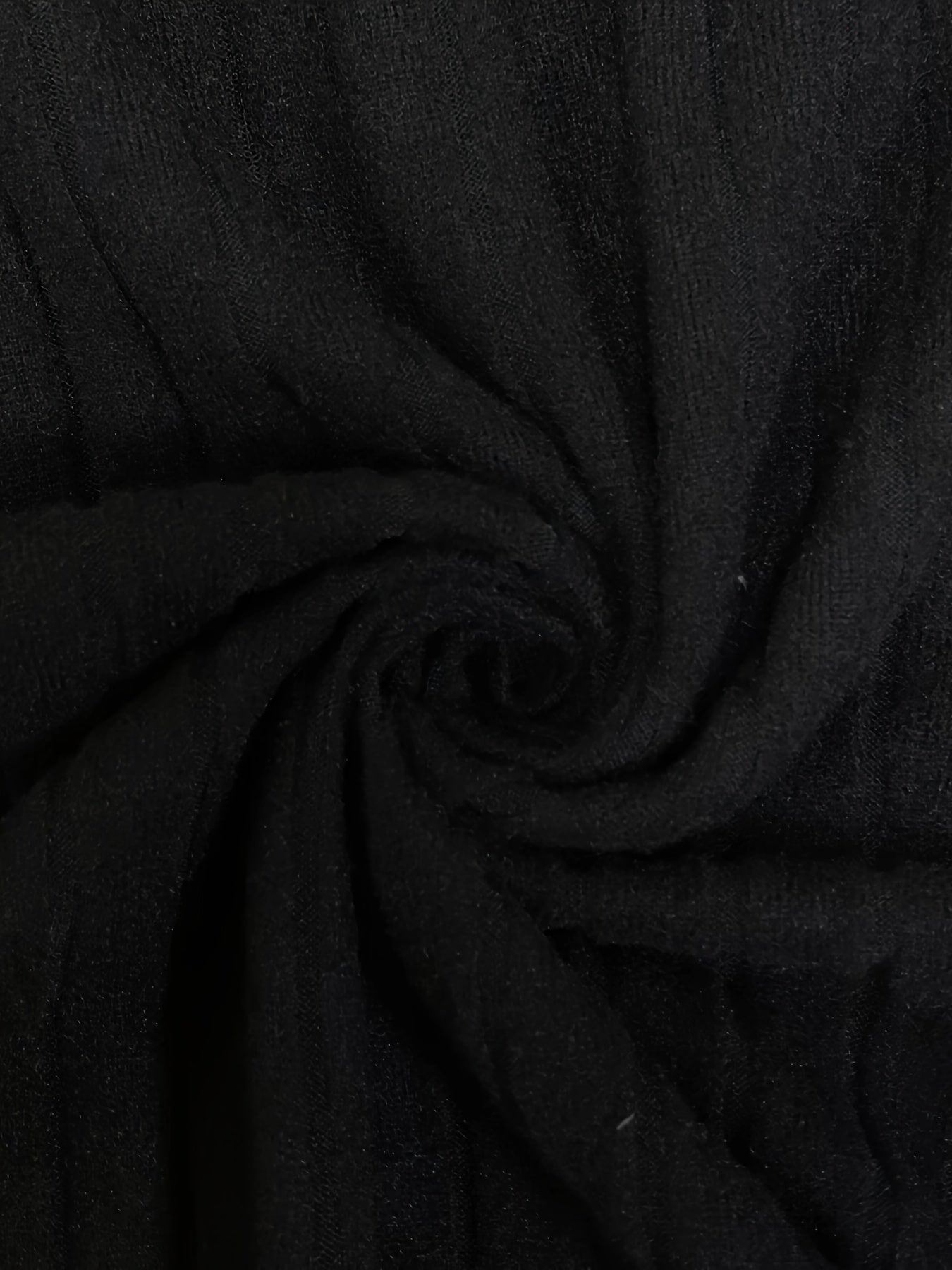  Solid Ribbed Long Sleeve Square Neck Dress