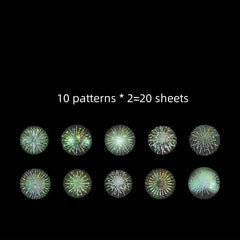 20pcs Fireworks Series PET Decorative Stickers for Diary Album Journal