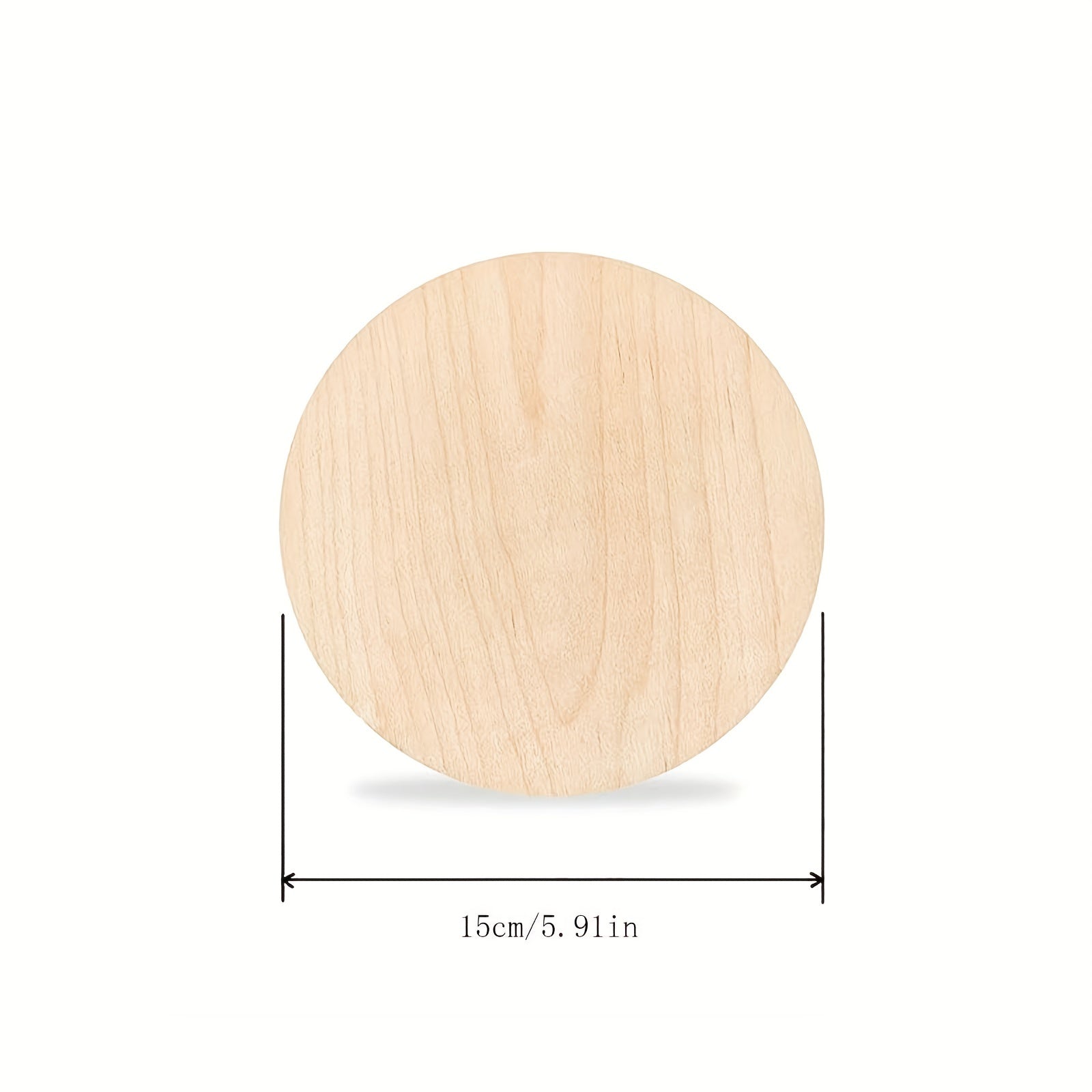 Baby Birth Sign Doorplate Decorative Pendant Wooden Round Card Souvenir