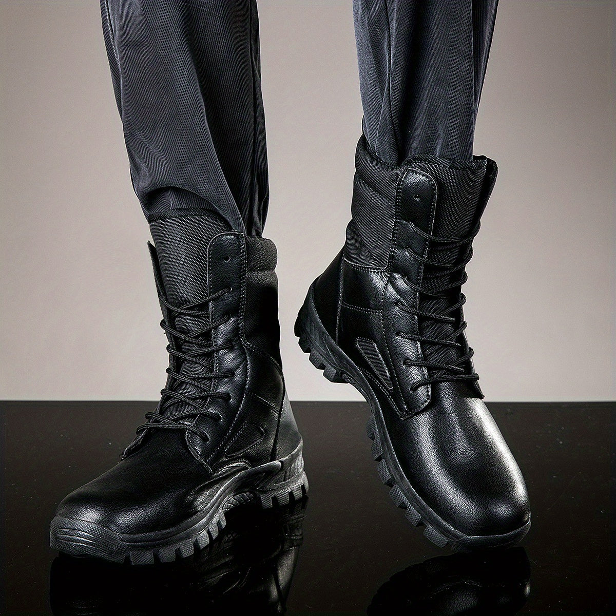 Men's High Top Hiking Boots Waterproof Anti-skid Training Boots