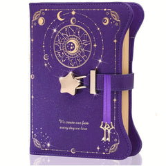 Enchanted Matte Diary B6 Size Lock & Key Purple Cover