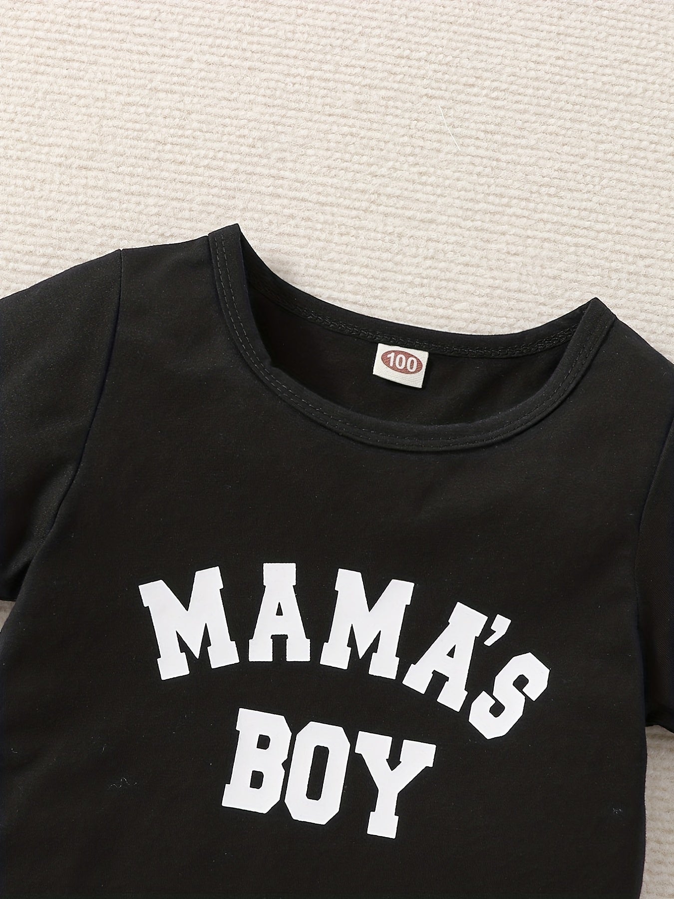 Boys Mama's Boy Casual Outfit T-shirt & Shorts Set