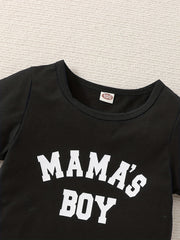 Boys Mama's Boy Casual Outfit T-shirt & Shorts Set