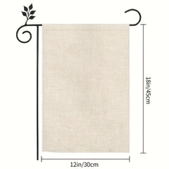 Easter Bunny Garden Flag Double Sided Burlap Small Yard Decoration