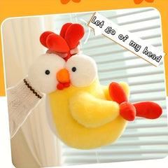 Big Eye Chicken Plush Toy Animated Bird Stuffed Animal