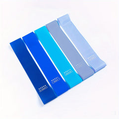 5 Piece Yoga Resistance Band Set for Leg, Hip, Thigh Toning