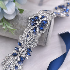 Adjustable Rhinestone Bridal Sash Vintage Style Body Chain - Wedding Accessory
