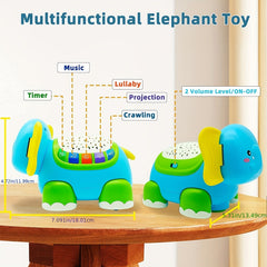 Elephant Musical Light-Up Baby Toy for 6-12 Months