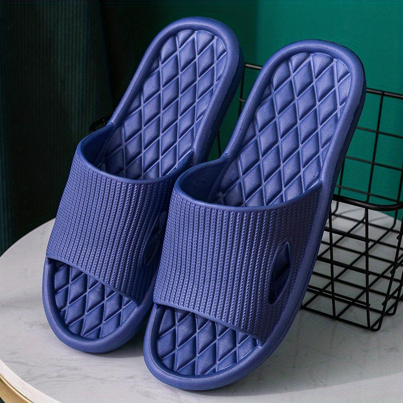 Men's Non Slip Slides Lightweight Open Toe Quick Dry Slippers