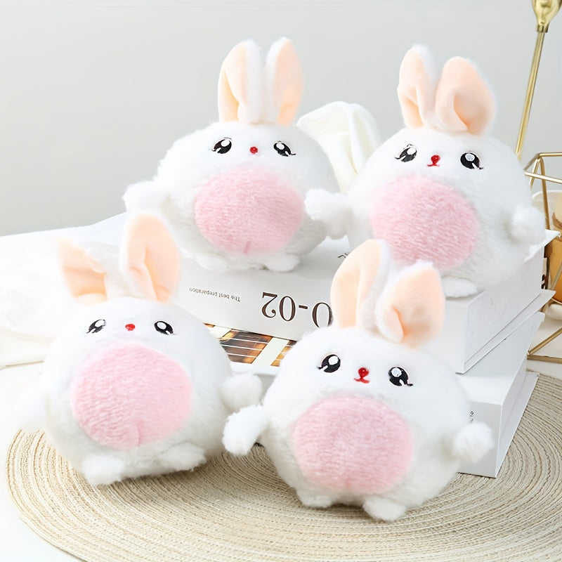 Girl Egg Doll Little Bunny Plush Toy Backpack Keychain