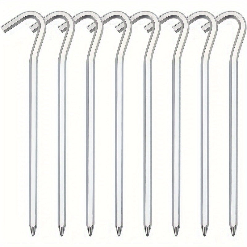 64pcs Aluminum Tent Stakes Pegs With Hook Lightweight Canopy Stakes Pegs