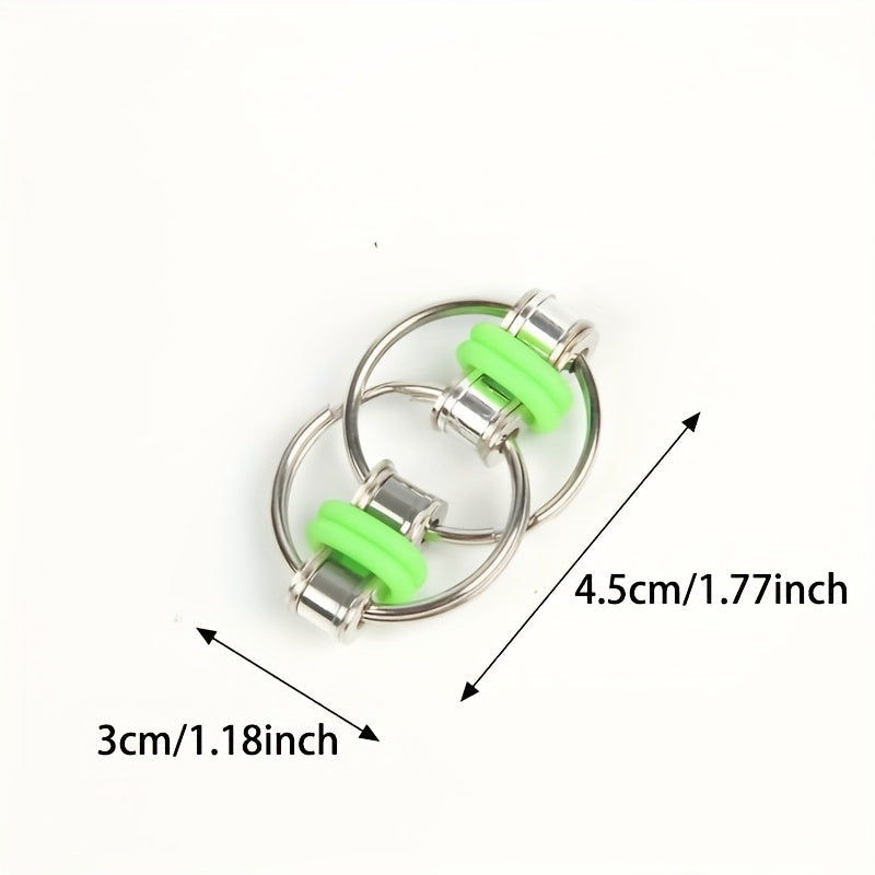 Metal Pop Fidget Toy Bicycle Chain for Adults - Mixed Colors