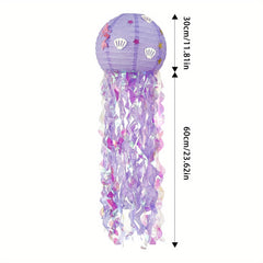 Mermaid Jellyfish Lantern Colorful DIY Paper Lantern Spring Party Decoration