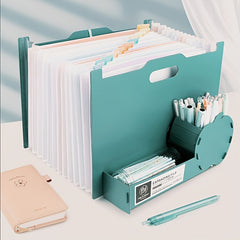 Multifunctional File Folder Pen Holder Organ Bag Storage Bag