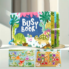 Interactive Busy Book Sensory Activity Flashcards Quiet Learning Toy