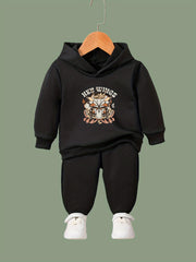 Retro Butterfly Graphic 2pcs Set Girls Casual Comfy Breathable Activewear Set