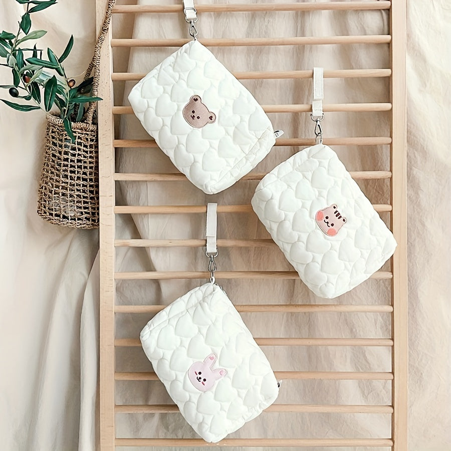 Zipper Handbag for Moms & Babies - Diaper Wipes Love Quilt