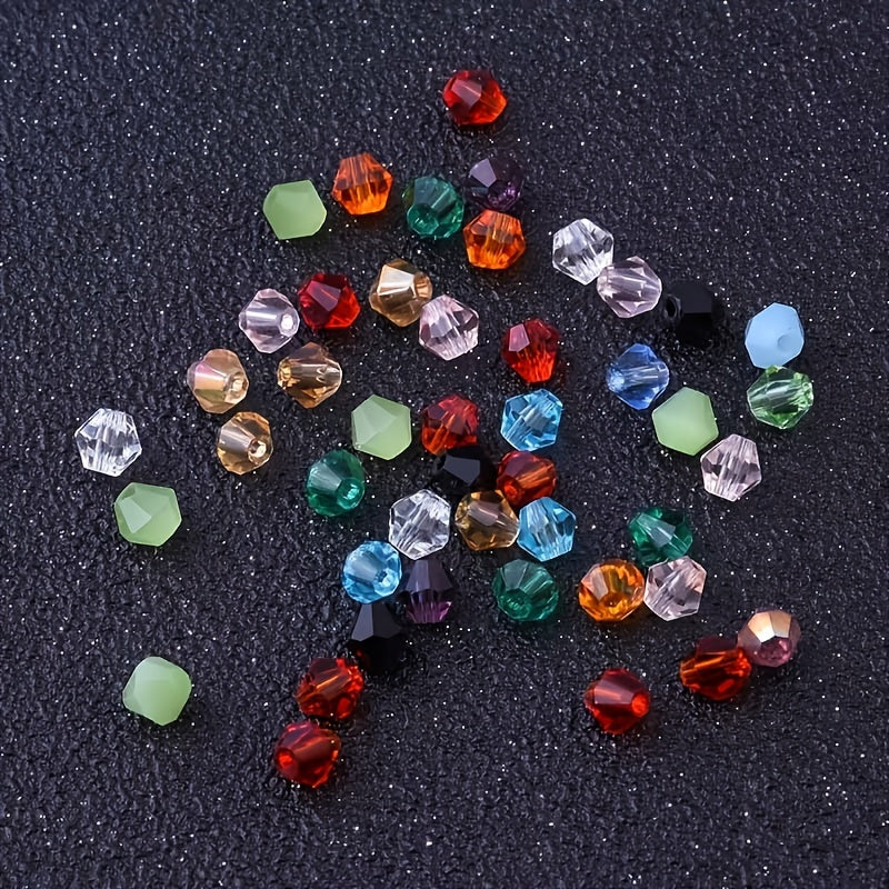 300 90pcs 4mm Bicone Crystal Beads DIY Jewelry Making