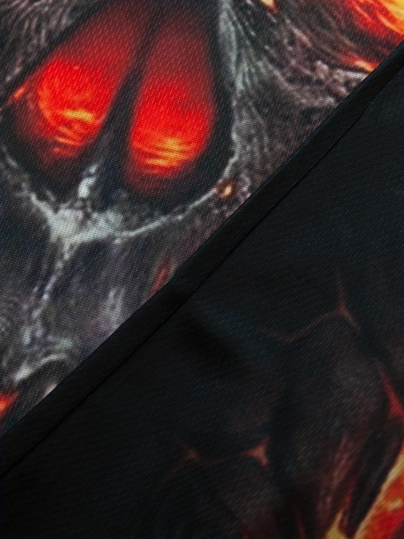 Men's Flame Skull Graphic T-shirt 3D Print Crew Neck Short Sleeves