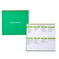 1pc Weekly Daily Calendar Planner Notepad Journal For School Office