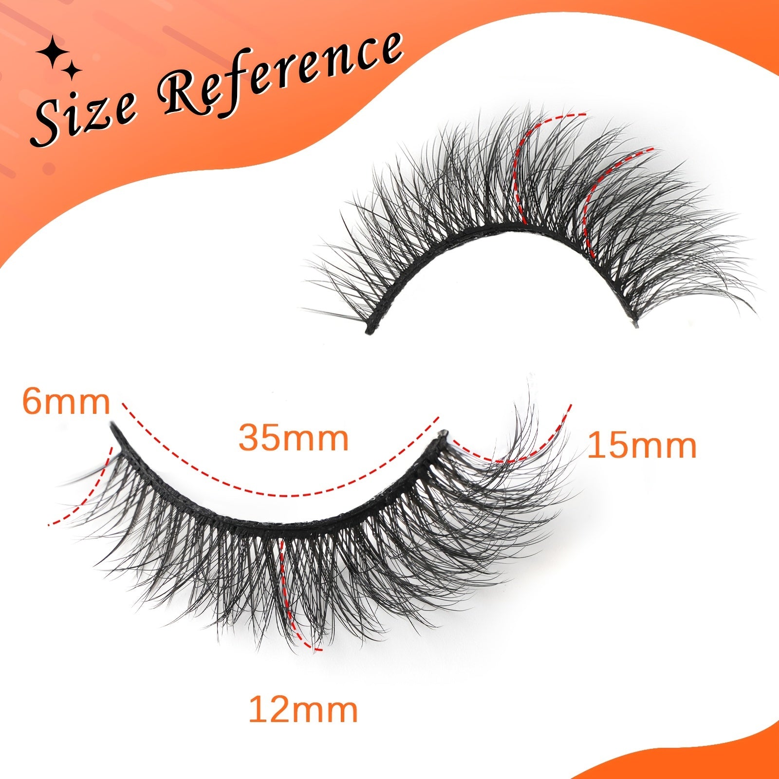 10 Pairs Fluffy 3D Faux Mink Eyelashes Soft Natural Extensions Dramatic Makeup