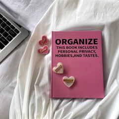 Pink Flamingo Red Rose Notepad Hardcover Notebook Journal Gift