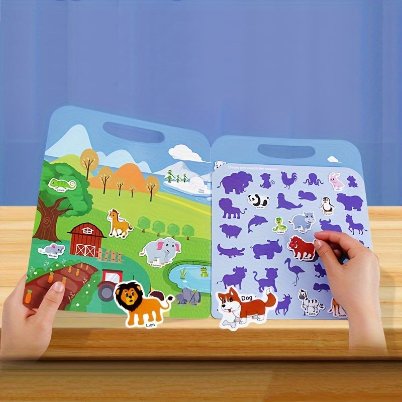 Reusable Sticker Book for Kids Washable Stickers Merry Christmas Gift