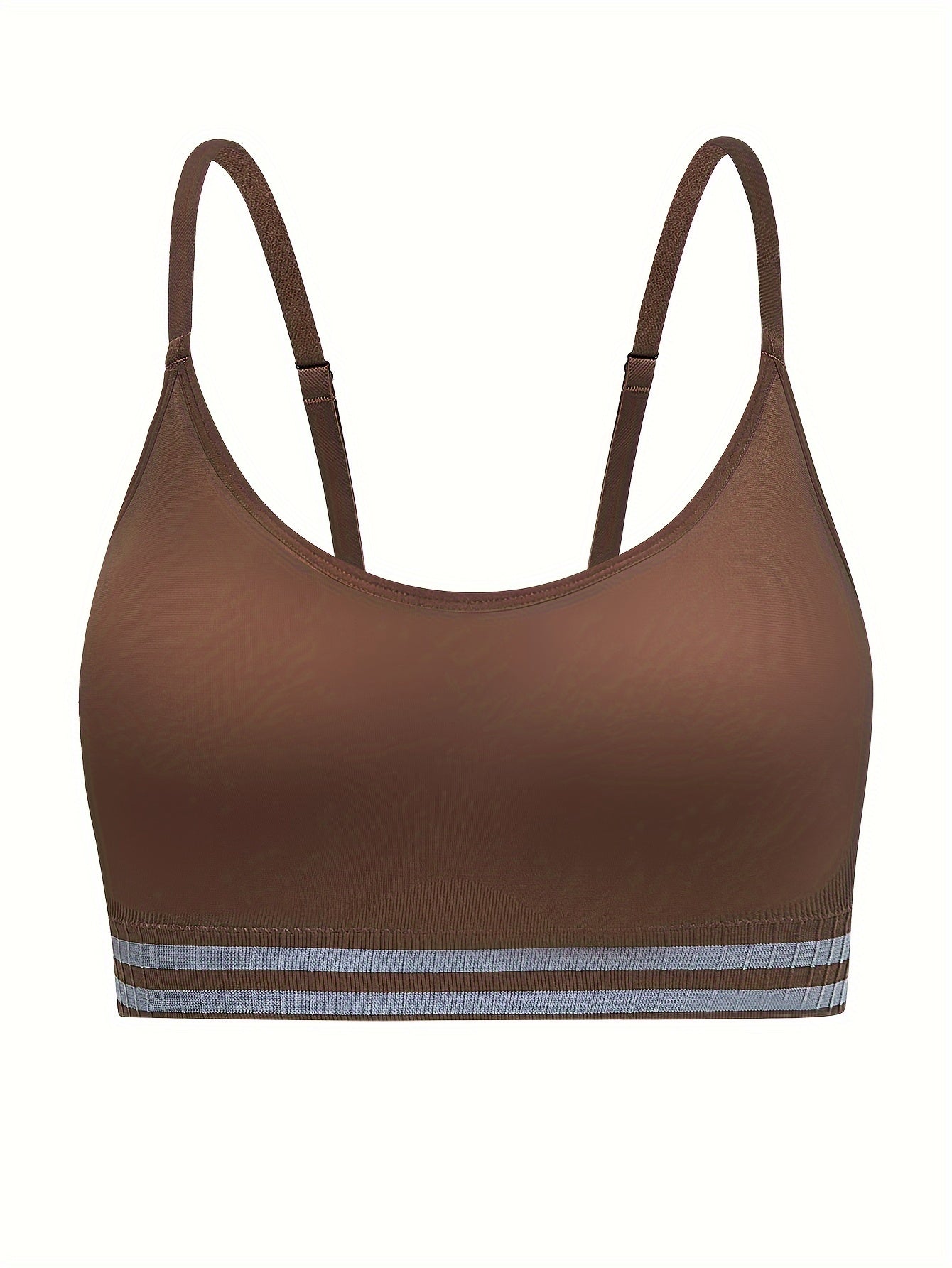  Striped Pattern Sports Bra High Stretch Yoga Fitness Bra