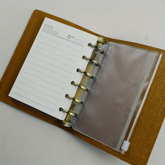 Vintage Leather Note Book 96 Sheets Cowhide Plan Note