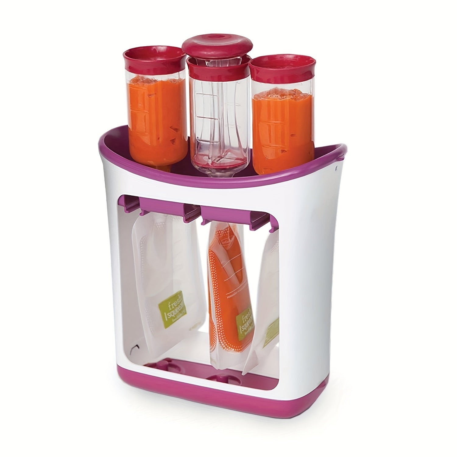 Kids Fruit Mud Squeezer Food Maker Manual Baby Food Storage Bag