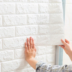 10pcs 3D Wall Tile Stickers Self Adhesive Waterproof Wall Sticker