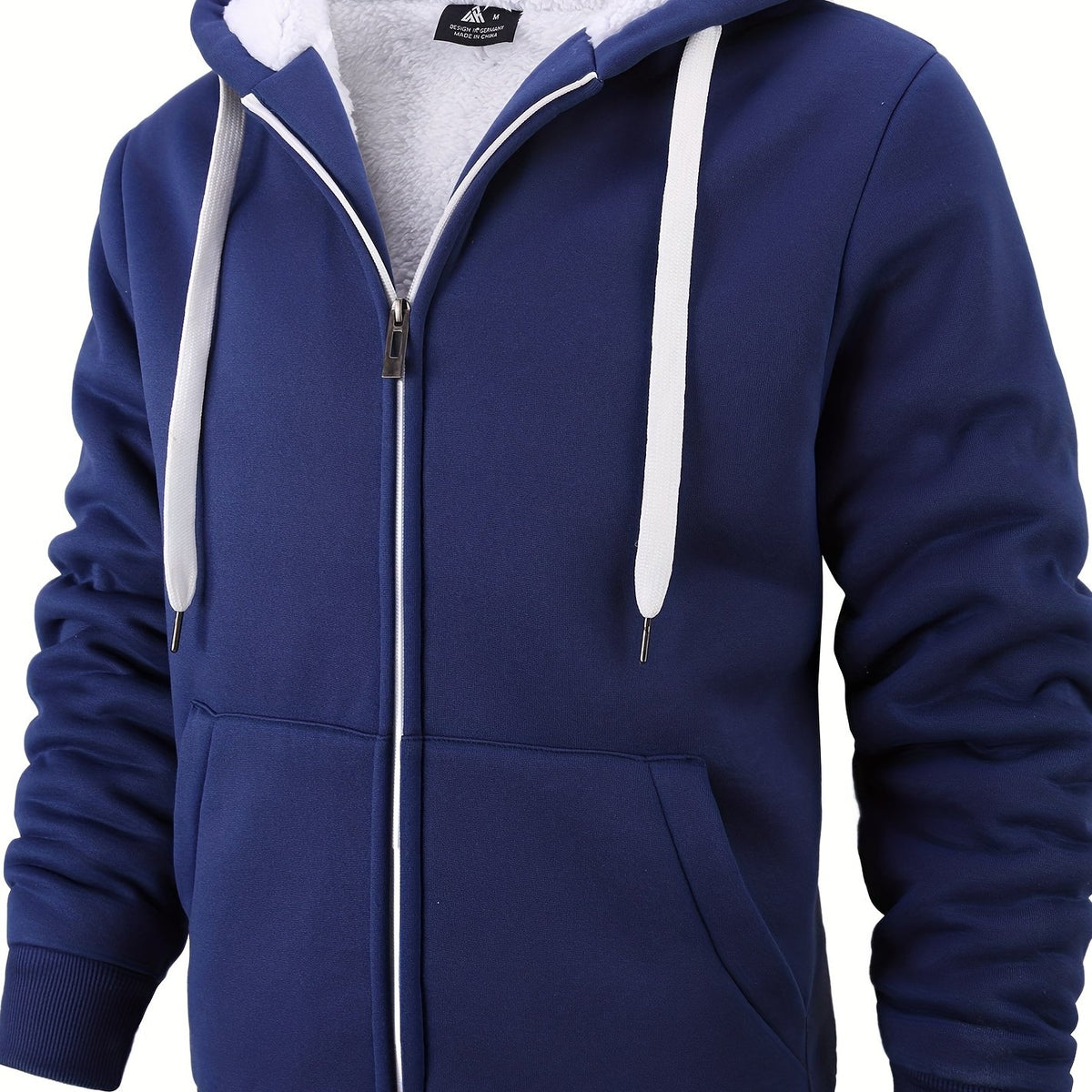 Men's Thick Fleece Lined Hooded Jacket