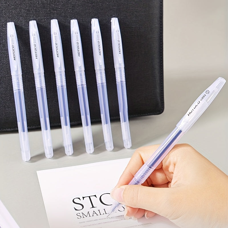 6pcs Pack 0.5mm Gel Pens - School & Office Supplies