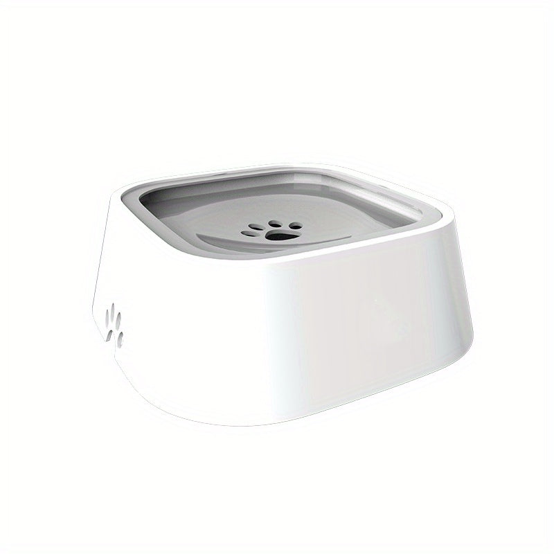 1L Pet Water Bowl No Spill Slow Feeder Dispenser