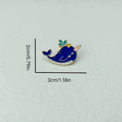Cute Little Whale Pin Badge for Kids and Adults