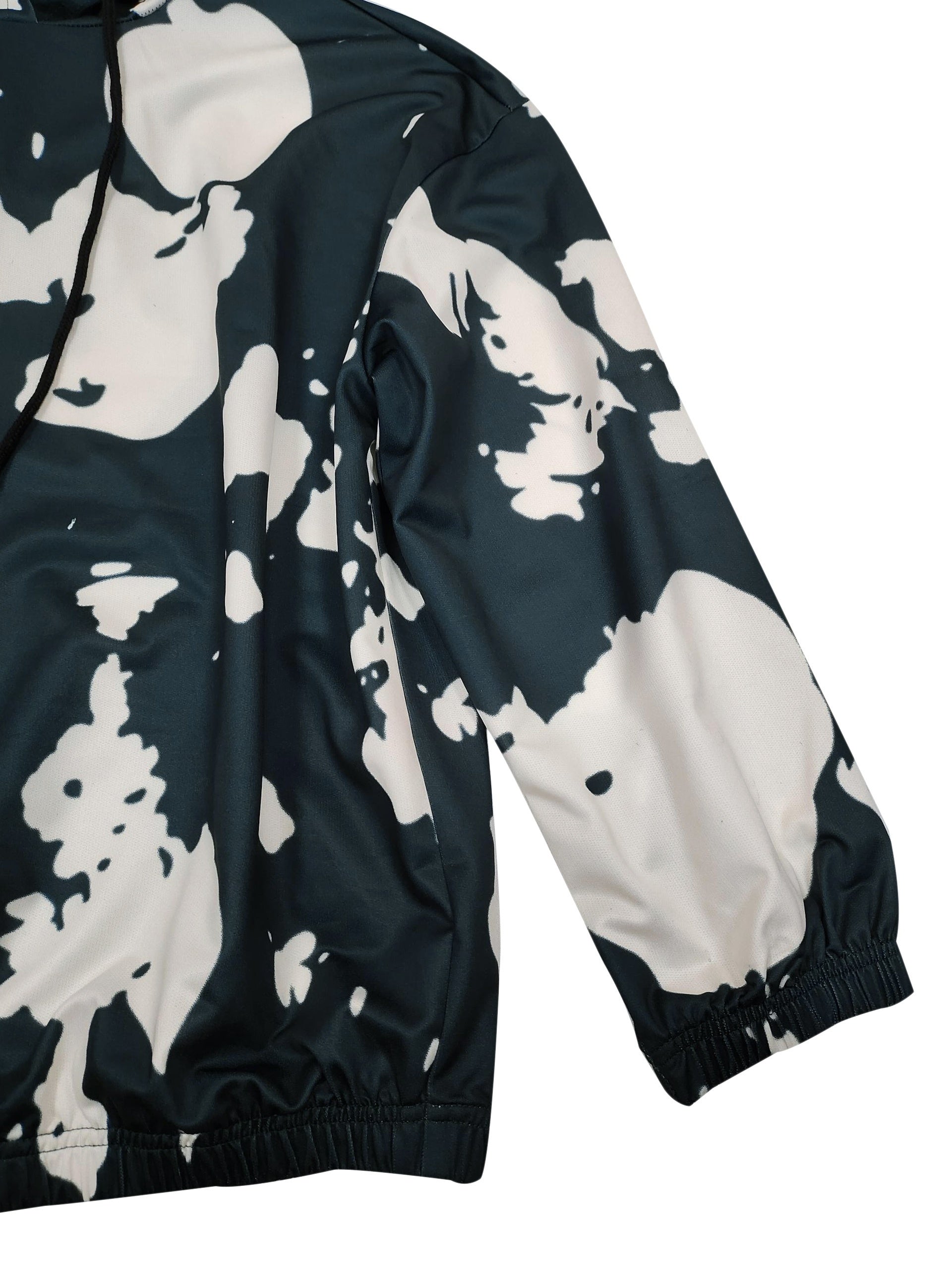  Printed Hooded Sweatshirt & Jogger Set